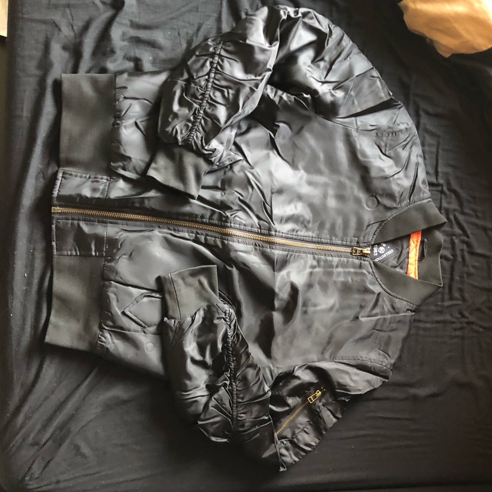 Black bomber jacket